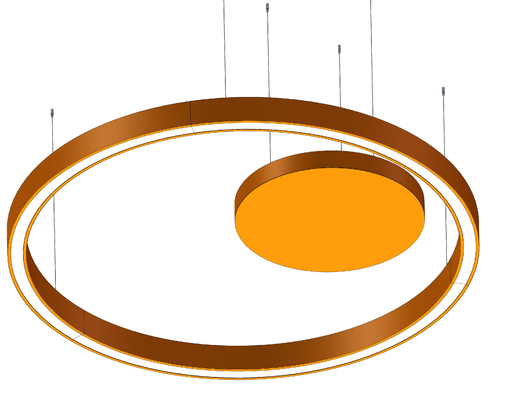 Recessed Round Linear Pendant Light Customized Round Linear Light